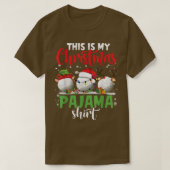 Das ist mein Weihnachts-Pajama-Golf-Rentier Santa T-Shirt (Design vorne)