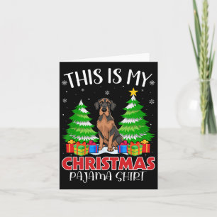 Das ist mein Weihnachts Pajama Great Dane Dog Xmas Karte