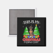 Das ist mein Weihnachts Pajama Great Dane Dog Xmas Magnet (Vorderseite/Rückseite)