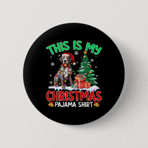 Das ist mein Weihnachts Pajama Great Dane Dovers L Button