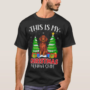 Das ist mein Weihnachts Pajama Irish Setter Dog Xm T-Shirt