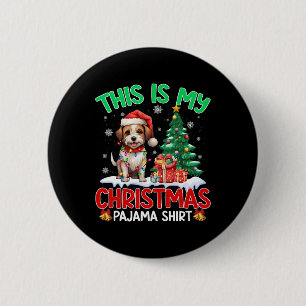 Das ist mein Weihnachts-Pajama-Jack Russell Dog Lo Button