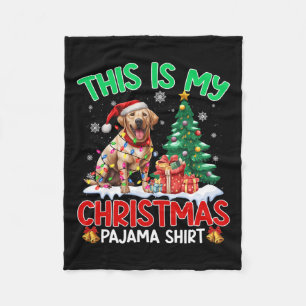 Das ist mein Weihnachts-Pajama Labrador Retriever Fleecedecke