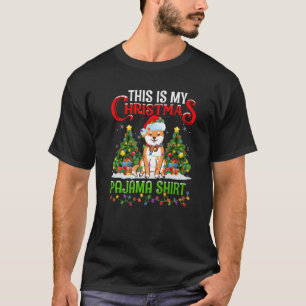 Das ist mein Weihnachts Pajama Lighting Akita Dog T-Shirt