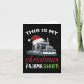 Das ist mein Weihnachts-Pajama-Lkw-Fahrer Xmas-Ges Karte (Vorderseite)