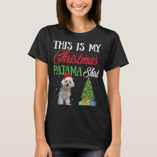 Das ist mein Weihnachts-Pajama-Malteser Lover-Dog- T-Shirt