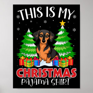 Das ist mein Weihnachts Pajama Miniature Pinscher Poster