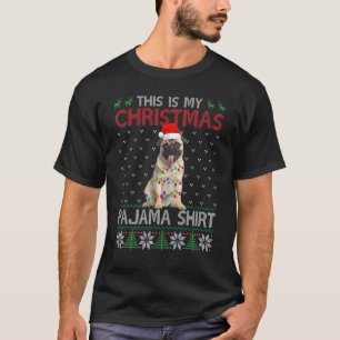 Das ist mein Weihnachts-Pajama-Mops-Lichthund T-Shirt