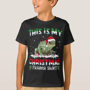Das ist mein Weihnachts-Pajama Niedliche Froschtie T-Shirt