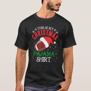 Das ist mein Weihnachts-Pajama-Santa-Fußballteam T-Shirt