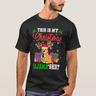 Das ist mein Weihnachts-Pajama Santa Reindeer Coug T-Shirt