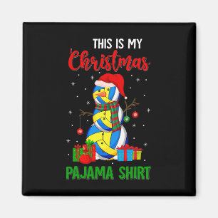 Das ist mein Weihnachts-Pajama Santa Volleyball-Lo Magnet