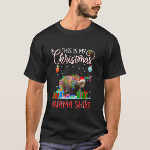 Das ist mein Weihnachts-Pajama-Shirt-Bärenweih L T-Shirt