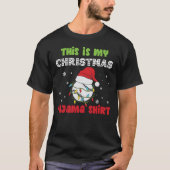 Das ist mein Weihnachts-Pajama-Shirt-Baseball-Them T-Shirt (Vorderseite)