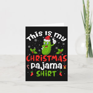 Das ist mein Weihnachts-Pajama-Shirt Ckle Cuber Sa Karte