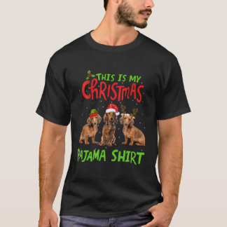 Das ist mein Weihnachts-Pajama-Shirt-Dackel-Gesche T-Shirt