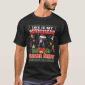 Das ist mein Weihnachts-Pajama-Shirt Doberman Pins T-Shirt (Vorderseite)