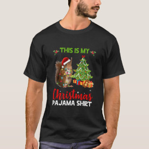 Das ist mein Weihnachts-Pajama-Shirt-Eichhörnchen T-Shirt