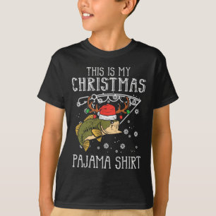 Das ist mein Weihnachts-Pajama-Shirt Fischen Weihn T-Shirt