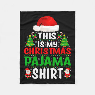 Das ist mein Weihnachts Pajama Shirt Funny Xmas Pj Fleecedecke