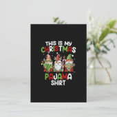 Das ist mein Weihnachts-Pajama-Shirt Gnome Gnome X Einladung (Stehend Vorderseite)