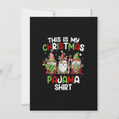 Das ist mein Weihnachts-Pajama-Shirt Gnome Gnome X Einladung (Vorderseite)