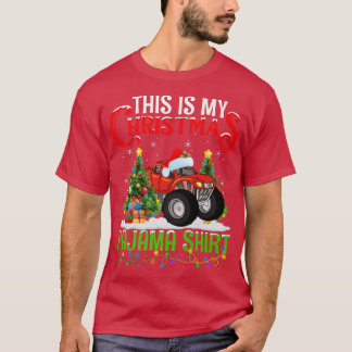 Das ist mein Weihnachts-Pajama-Shirt Monster Truck T-Shirt