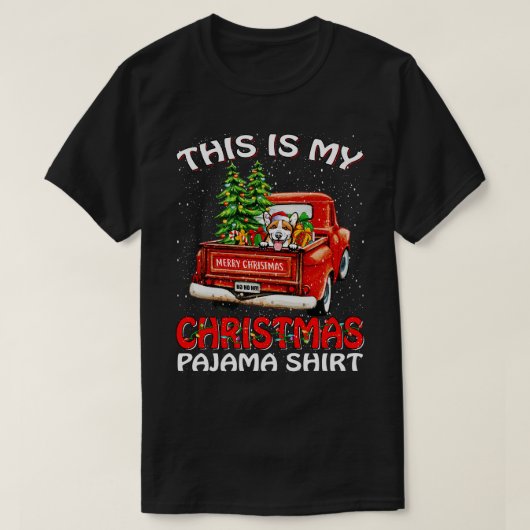 Das ist mein Weihnachts-Pajama-Shirt Pembroke Wels T-Shirt (Design vorne)