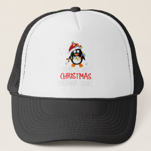 Das ist mein Weihnachts-Pajama-Shirt Pinguine Sant Truckerkappe