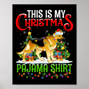 Das ist mein Weihnachts-Pajama-Shirt Poster