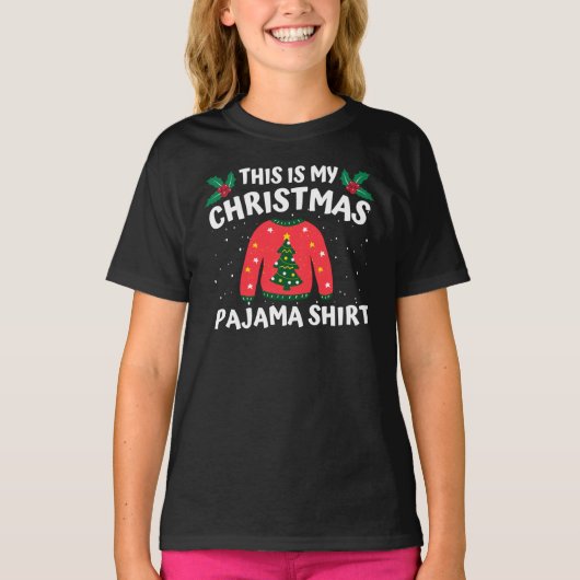 Das ist mein Weihnachts-Pajama-Shirt T-Shirt (Vorderseite)