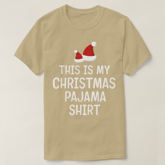 Das ist mein Weihnachts-Pajama-Shirt T-Shirt (Design vorne)