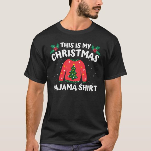 Das ist mein Weihnachts-Pajama-Shirt T-Shirt (Vorderseite)