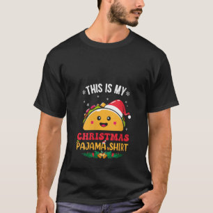 Das ist mein Weihnachts-Pajama-Shirt Taco V Neck T-Shirt