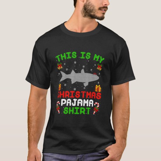 Das ist mein Weihnachts-Pajama-Shirt Ugly Mullet T-Shirt (Vorderseite)