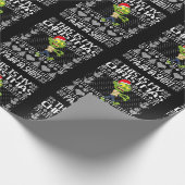 Das ist mein Weihnachts-Pajama-Shirt UGLY Xmas Zom Geschenkpapier (Ecke)