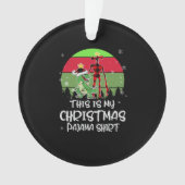 Das ist mein Weihnachts Pajama Siren Kopf Trex Rex Ornament (Vorderseite)