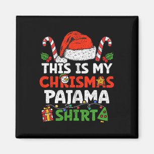 Das ist mein Weihnachts-Pajama-Spaß-Weihnachten-Fa Magnet