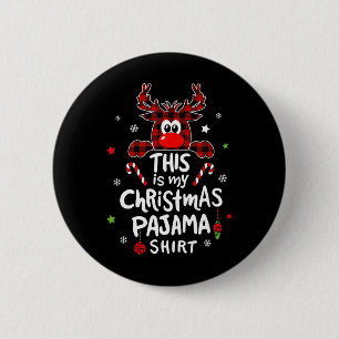 Das ist mein Weihnachts-Pajama-Spaß-Weihnachtsbaum Button