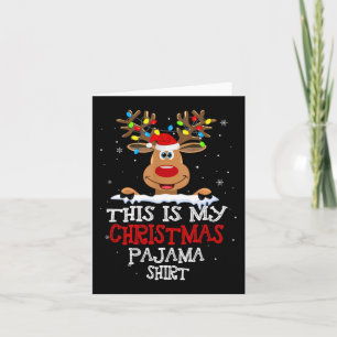 Das ist mein Weihnachts-Pajama-Spaß-Weihnachtsfest Karte
