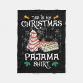 Das ist mein Weihnachts-Pajama-Spaß-Weihnachtskuch Fleecedecke (Vorderseite)