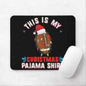 Das ist mein Weihnachts-Pajama-Spaß-Xmas-Fußballfa Mousepad (Mit Mouse)