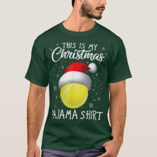 Das ist mein Weihnachts-Pajama-Tennis-Weihnachtsma T-Shirt