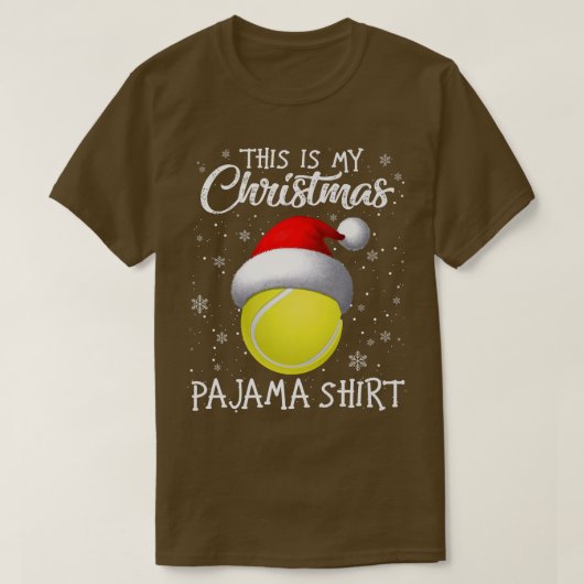 Das ist mein Weihnachts-Pajama-Tennis-Weihnachtsma T-Shirt (Design vorne)