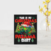 Das ist mein Weihnachts-Pajama-Video-Gamer-Boys Karte (Gelbe Blume)