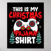 Das ist mein Weihnachts-Pajama-Video-Gamer-Boys Poster (Vorne)