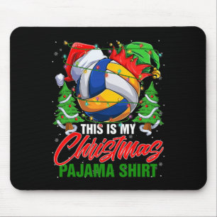 Das ist mein Weihnachts-Pajama-Volleyball-Ball San Mousepad