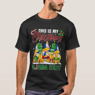 Das ist mein Weihnachts-Pajama-Volleyball-Ball T-Shirt
