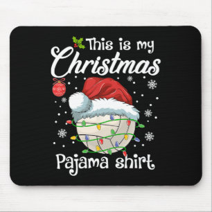 Das ist mein Weihnachts-Pajama-Volleyball-Sport-We Mousepad
