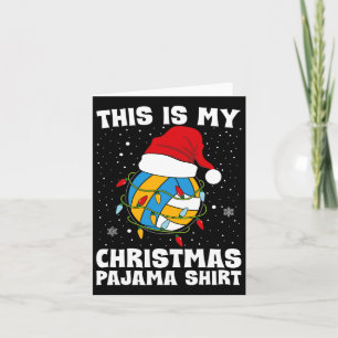 Das ist mein Weihnachts-Pajama-Volleyball-Weihnach Karte